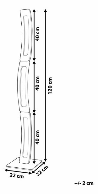 Stojanové svítidlo Deloraine (hnědá)