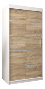 Šatní skříň 120 cm Verika 1 120 (bílá + dub sonoma)
