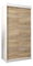 Šatní skříň 100 cm Verika 1 100 (bílá + dub sonoma)