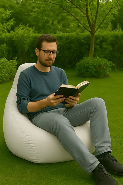 Sedací pytel Derisin (bílá)