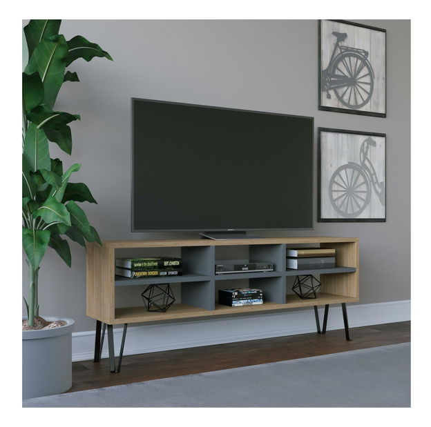 TV stolek Benava (dub + antracit)