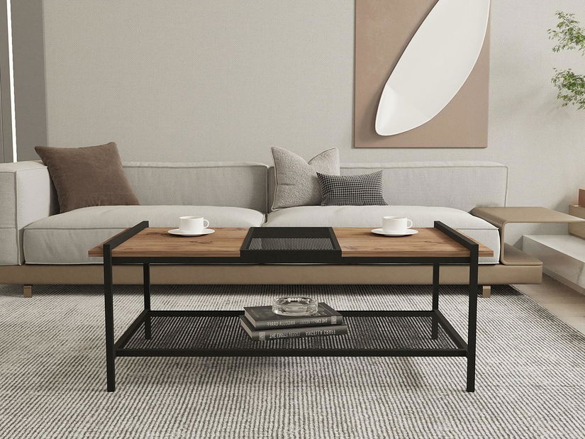 Konferenční stolek Daluva (borovice atlantická + černá)