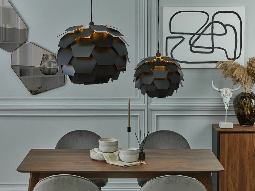 Závěsná lampa Segou (černá) (malá)