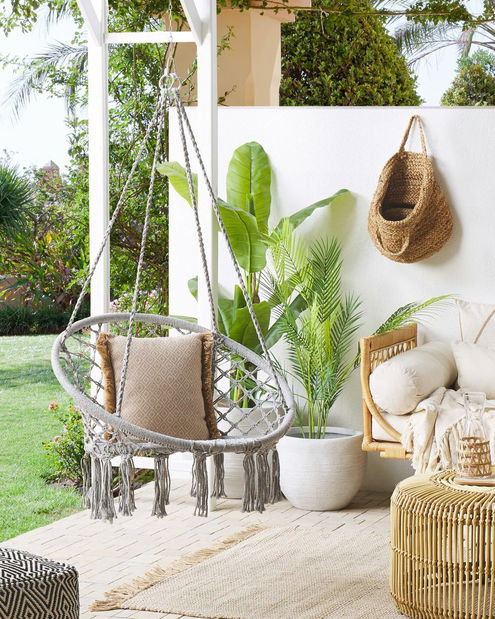 Závěsné křeslo Gideon (šedá)