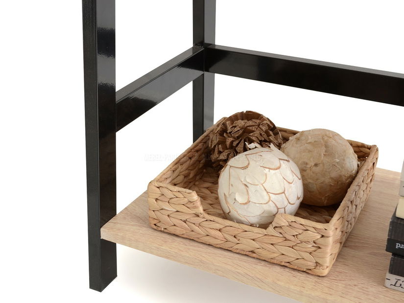 Regál Topaz (dub + černá)