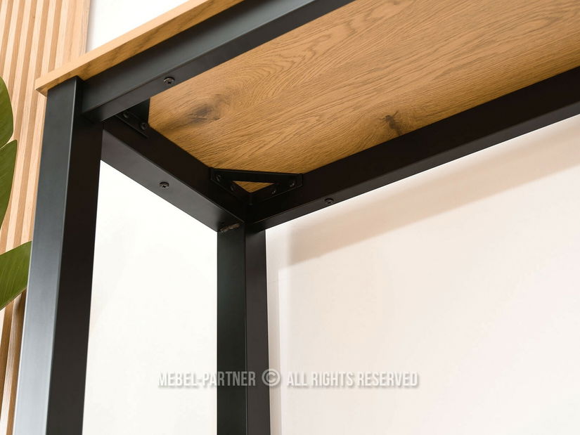 Jídelní set Remma (dub + černá) (pre 2 osoby)