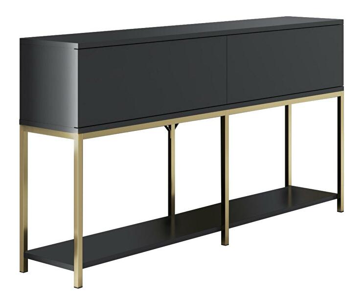  Konzolový stolek Vibubi 1 (antracit + zlatá)