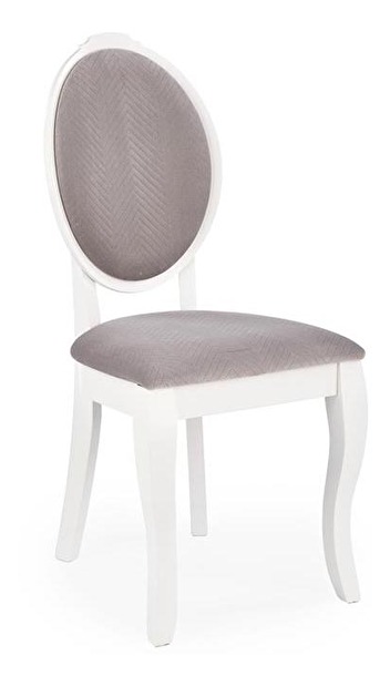Jídelní židle Velly (bílá + šedá)