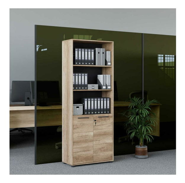 Regál Nimue (ořech světlý)