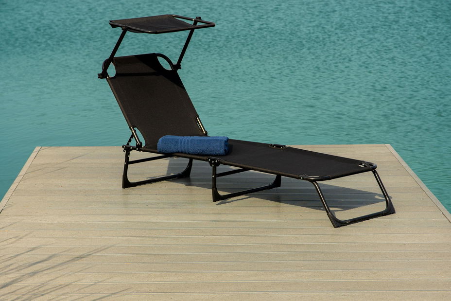 Zahradní lehátko Eden (černá)