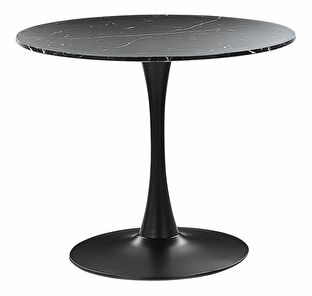 Kulatý jídelní stůl Berylle (černá) (pro 4 osoby)