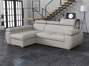 Rohová sedací souprava Gozo (světle šedá)