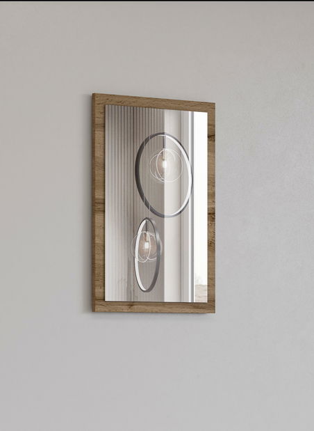 Zrcadlo Crossroad H N04 (dub wotan + černá)