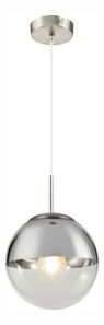 Závěsné svítidlo Varus 15851 (moderní/designové) (nikl + průhledná)