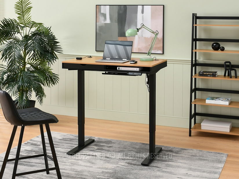 PC stolek Osto 100 (dub černý + černá)