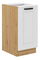 Spodní skříňka Lesana 2 (bílá + dub artisan) 40D 1F BB 