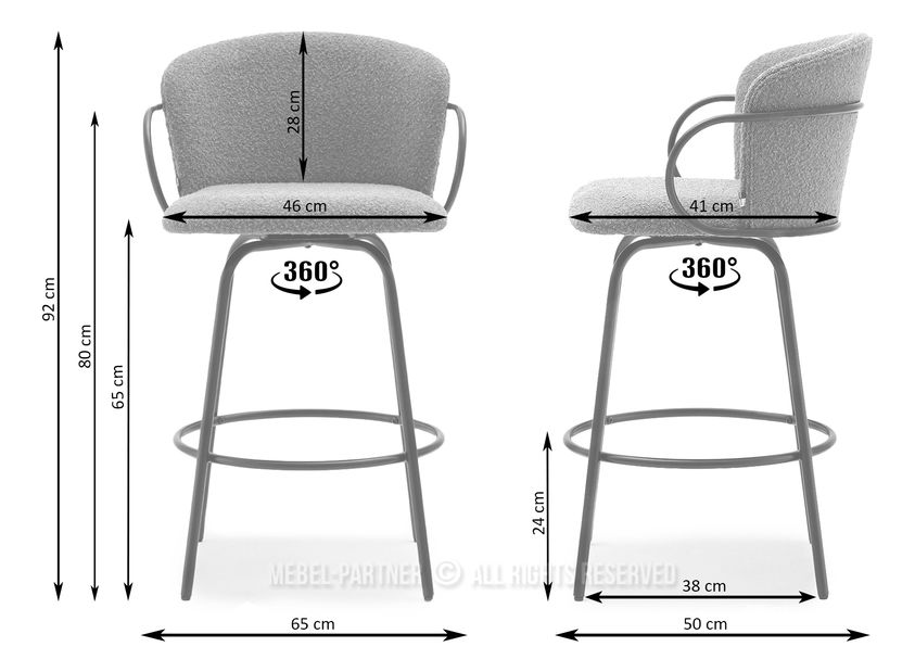 Židle Sofia (světlobéžová + černá)