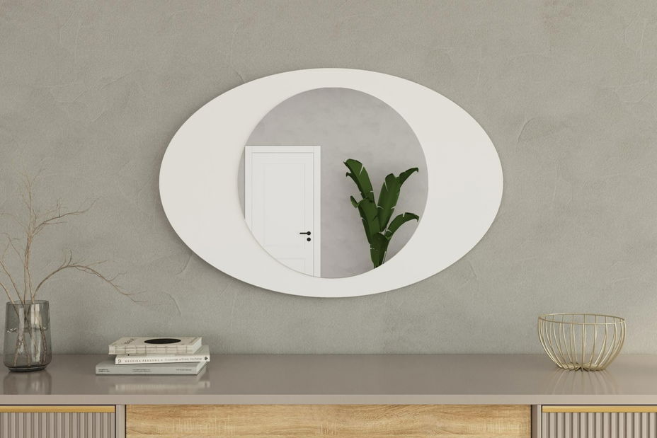 Zrcadlo Oblisimo (bílá)