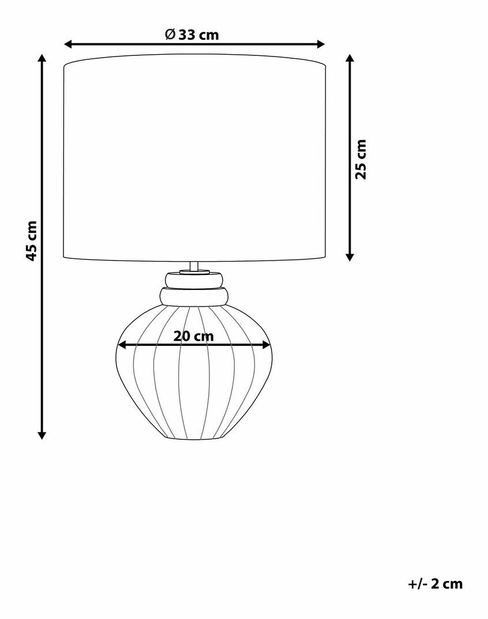 Stolní lampa Nerza (modrá)