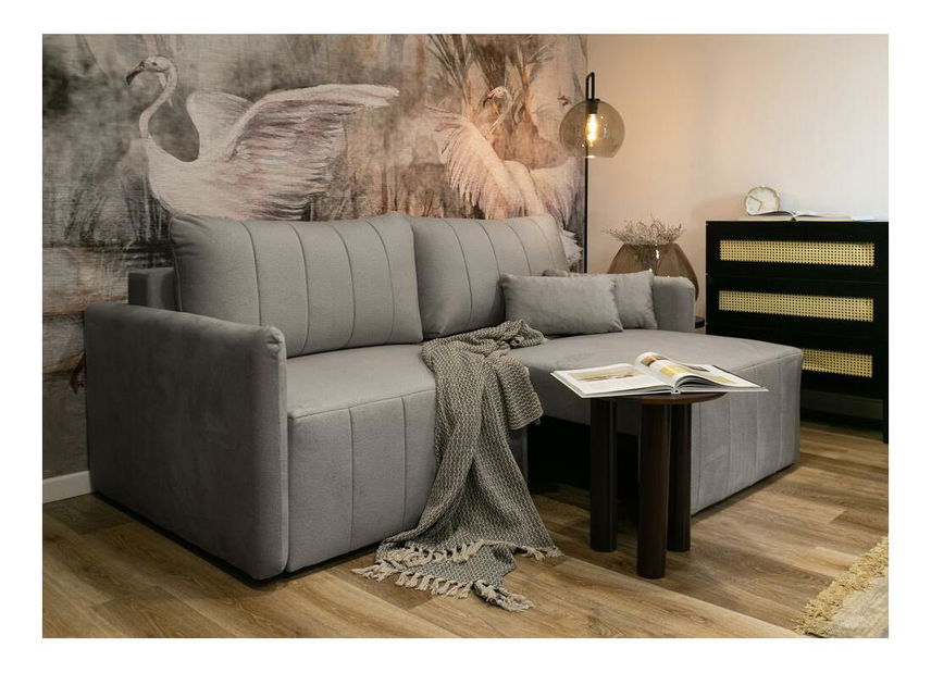 Pohovka Perkley (světle šedá + černá)