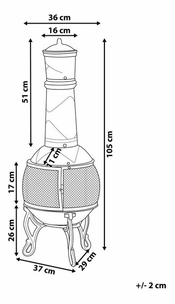 Ohniště TECONO (ocel) (mosazná)