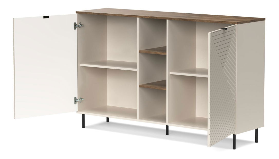 Regál Eliminados 2 (kašmír + dub castello)