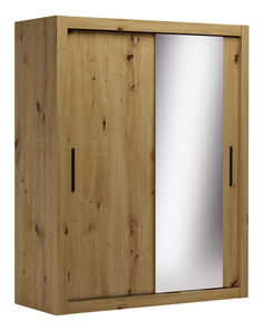 Šatní skříň Mondin (dub artisan) (se zrcadlem)