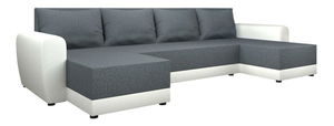 Rohová sedací souprava U Debiera (šedá + bílá)