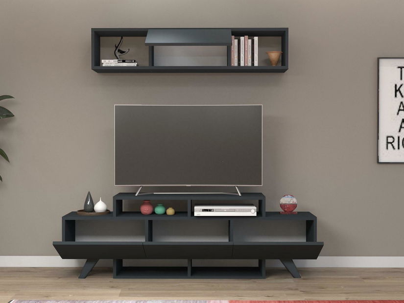 Obývací stěna Duvabu (antracit)