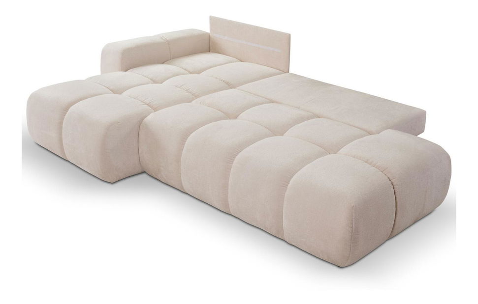 Rohová sedací souprava Sopran (světle béžová) (L)