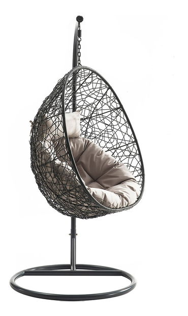 Závěsné křeslo Musika (přírodní + krémová)