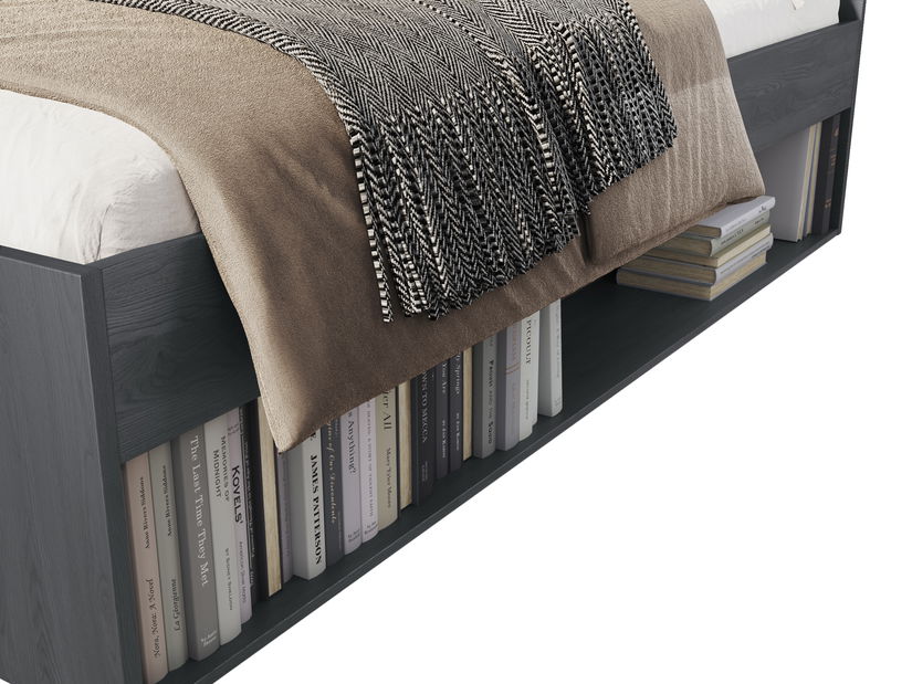 Manželská postel 140 cm Afrodita Typ 50 (s úl. prostorem) (dub karbonový)