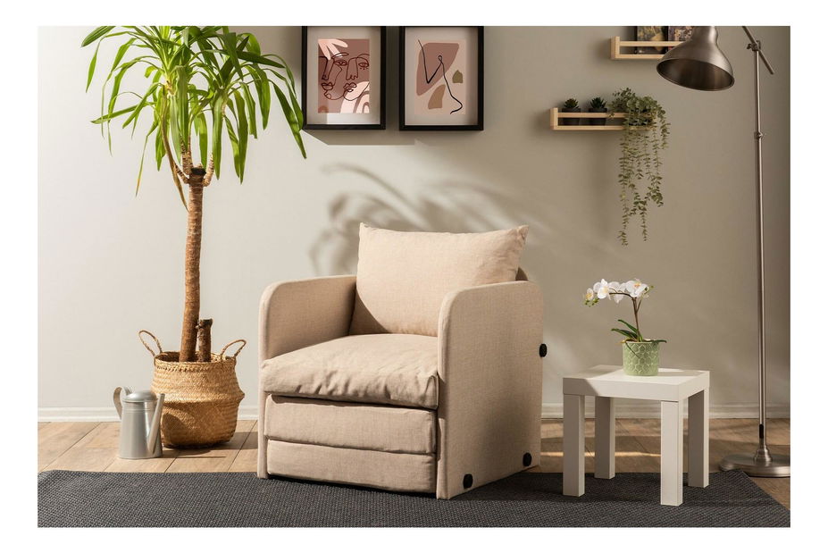 Rozkládací křeslo Sagoretti (béžová)