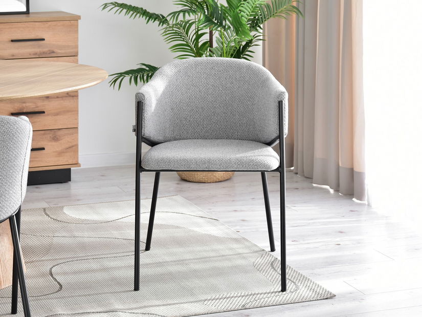 Židle Chad (šedá + černá)