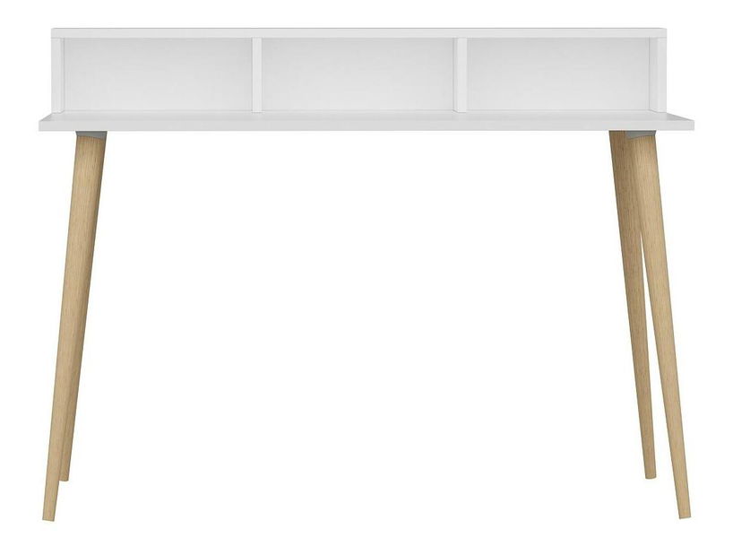 PC stolek Ronasotta 2 (bílá + dřevo)