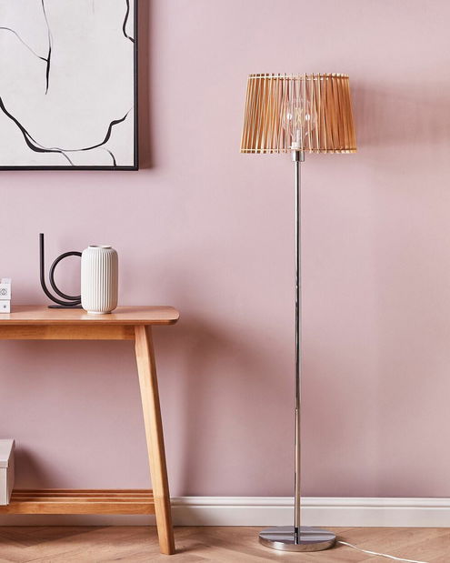 Stojanová lampa FARAGO (světlé dřevo)