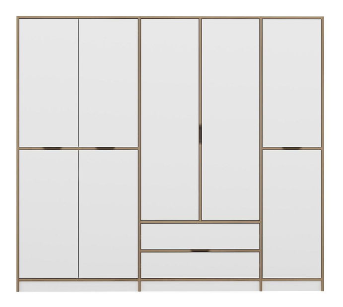 Šatní skříň Erich 1 (bílá)