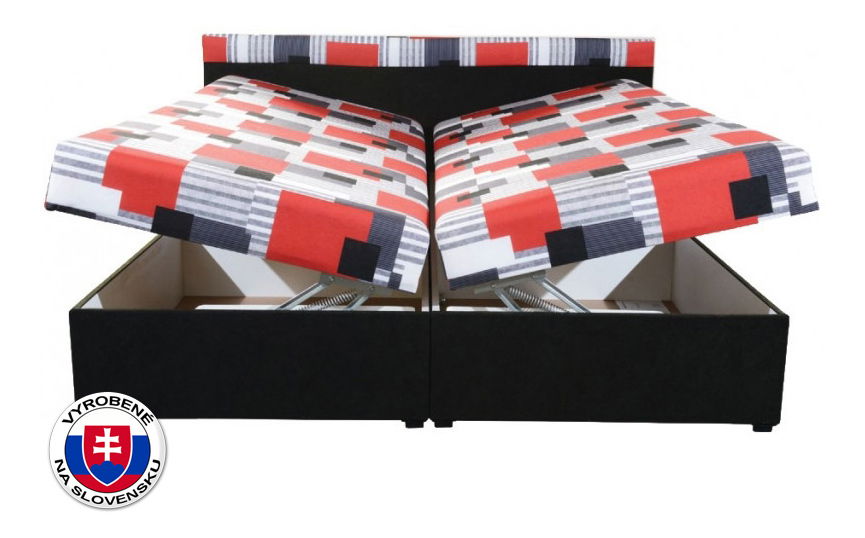 Manželská postel 160 cm Carmella (s pružinovou matrací)