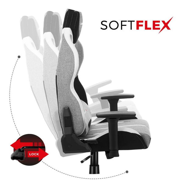 Herní křeslo Fusion 7.9 (černá + šedá)