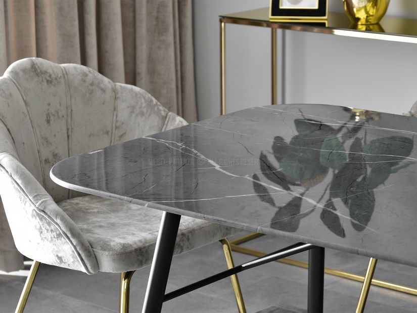 Jídelní stůl Barno (šedá + černá)