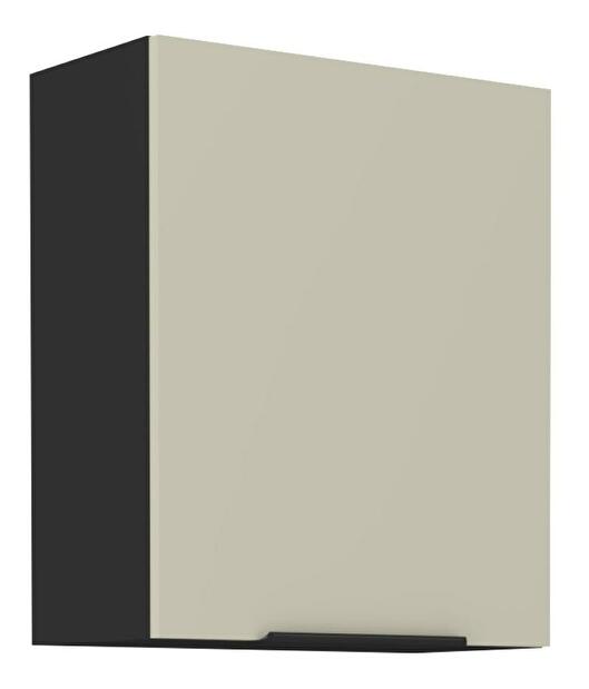 Horní kuchyňská skříňka Arikona 60 G 72 1F (kašmír + černá)