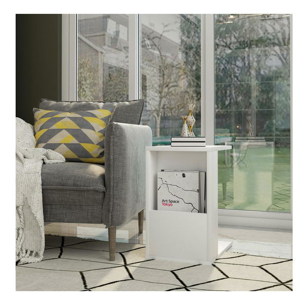 Příruční stolek Mimise (bílá)