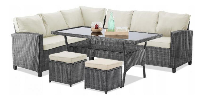 Zahradní sestava Klarina (šedá)