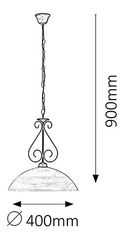 Závěsné svítidlo Athen 7816 (matná černá + rýžové kamenné sklo)