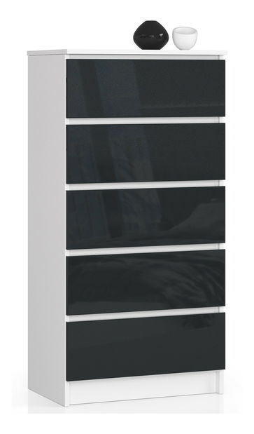 Komoda Kalista V (grafit lesk)