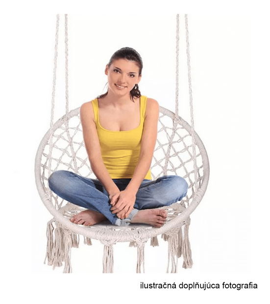 Závěsné houpací křeslo Amarea (černá)