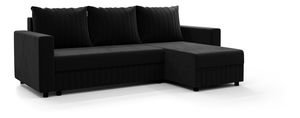 Rohová sedací souprava Peak L (černá) (P)