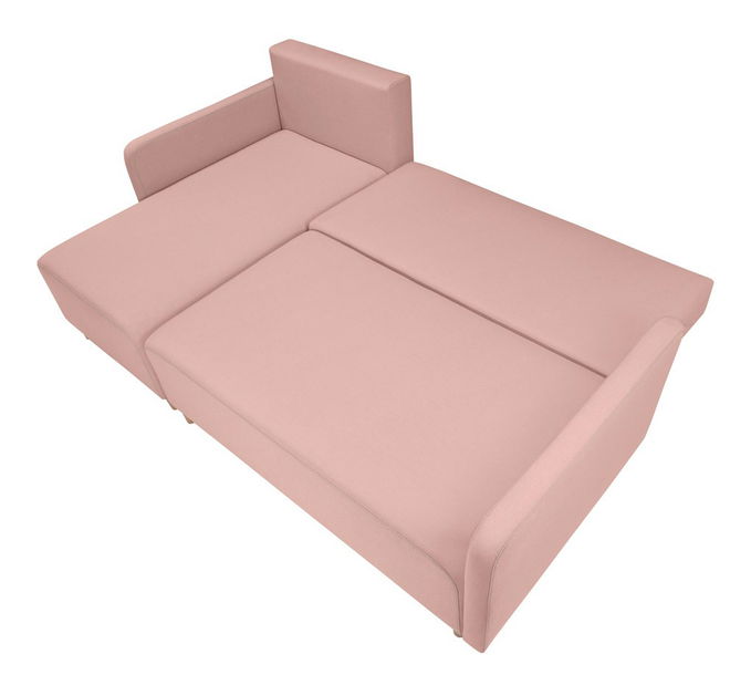 Rohová sedací souprava BRW Sani Lux 3DL.URC (ružová) (L)