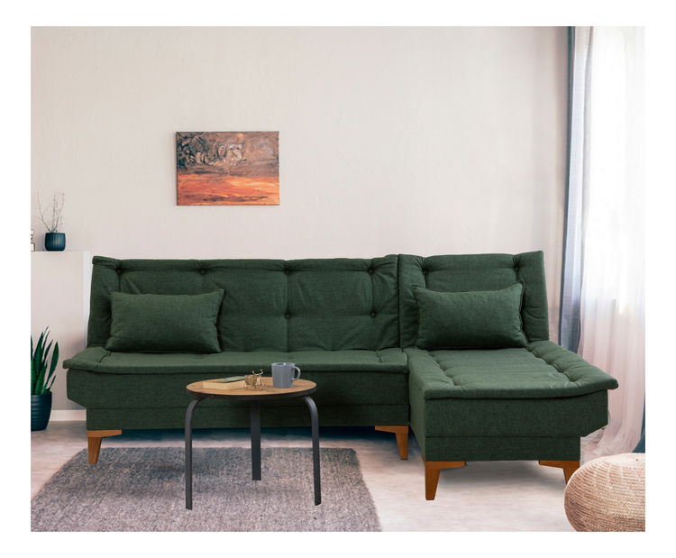 Rohová sedačka Santic (Zelená)