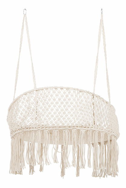 Závěsné křeslo BONITO (dřevo) (bílá)